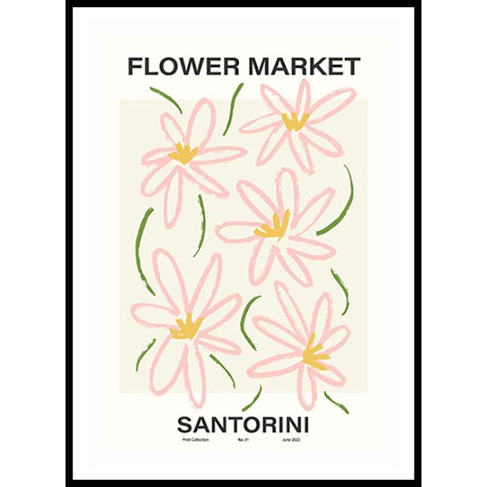 Abstract Flower Market Floral Wall Art Poster 4